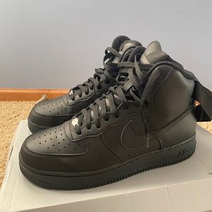 Black high top Air Force ones